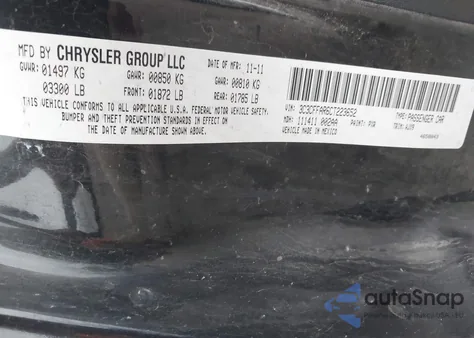 2012 Fiat 500 Pop z USA, uszkodzony, nr VIN 3C3CFFAR6CT223652